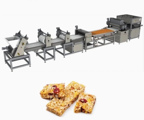 PTFE Belt Peanuts Cereal Bar Making Machine With Siemens WEG Motor