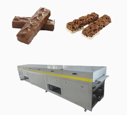 Automatic Stainless Steel Cereal Bar Making Machine Rectangle Snacks Shape