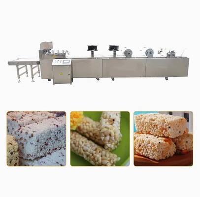 Small swelled candy rice Cereal Bar Making Machine , rice puffing machine