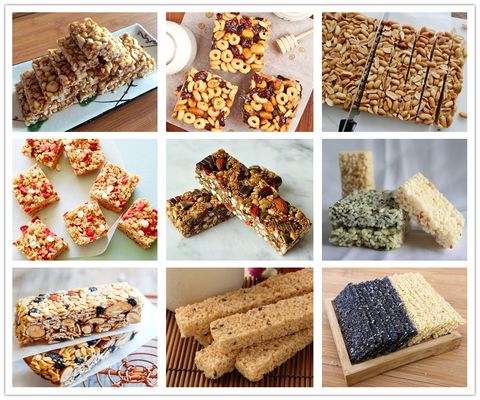 Automatic cereal candy bar making machine / rice puffing machine