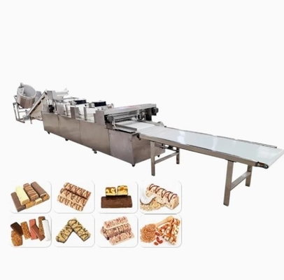 Continuous & Automatic Nuts , Blueberry Granola Bar Machine Siemens PLC Control