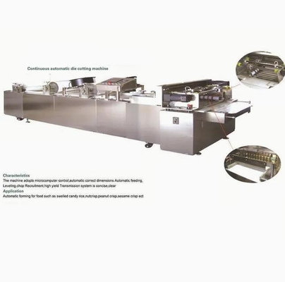 380V 50Hz Cereal Bar Making Machine , Puffed Cereal Bar Cutting Machine