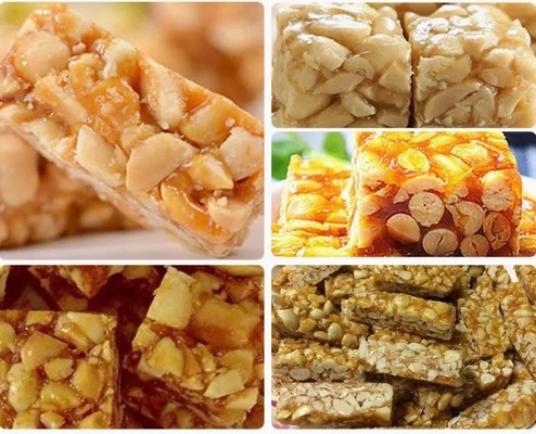 Rectangular Sesame / Cereal Bar Making Machine for maize , broomcorn , buckwheat