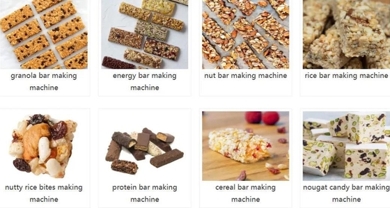 Automatic  PLC Control Cereal Bar Making Machine / Peanut Bar Making Machine