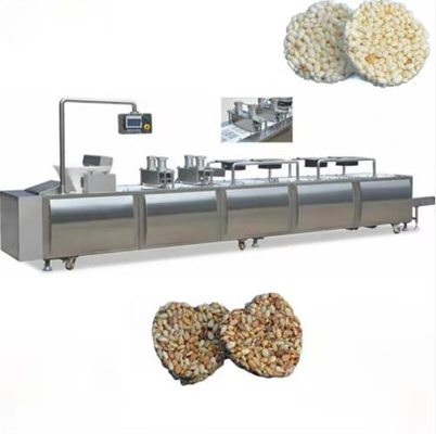 Oatmeal bar , peanut brittle , grain bar machine for forming and cutting