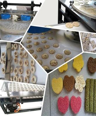 Custom Rectangular Cereal Bar Making Machine Production Line 380V 200-400kg/Hr
