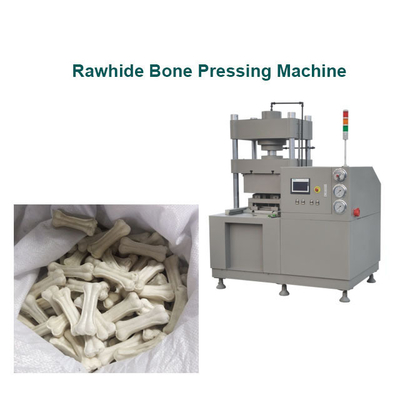 PLC Beef Skin Dog Bone Making Machine With Touch Screen