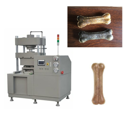 Natural Rawhide Dog Bone Pressing Machine , pet food processing equipment