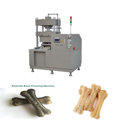 Natural Rawhide Dog Bone Pressing Machine , pet food processing equipment