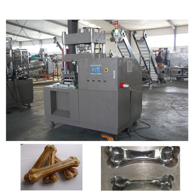 Dog Chews Rawhide Bone Pressing Machine With Double Working Station For Dog Snacks
