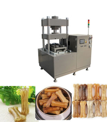 Natural , Bleached , Smoked Pressed Rawhide Bones Punching Machine For Pet