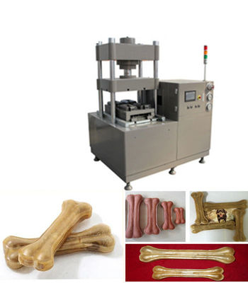Various Shape Dog Bone Making Machine 9KW Different Skin Rawhide Pet Treat Machine