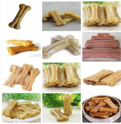 DR60T Picskin Material for Rawhide pet food processing line for dog chewing