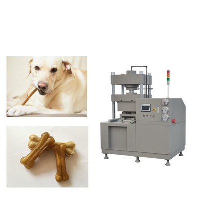 60T Double - station Germany motor PLC Control Rawhide Bone dog food machinery