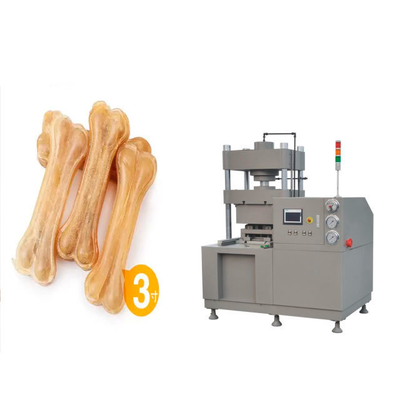 Cow Skin Dog Chews Dog Bone Making Machine Pressed Rawhide Bones Punching