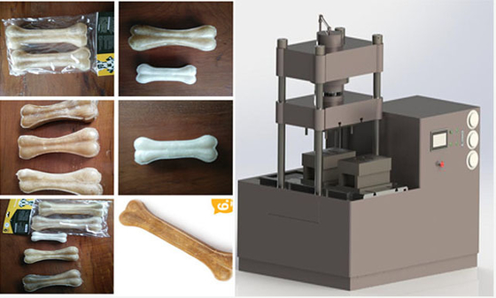 60T double molds Dog Dental Treats Bone Pressed Rawhide Bones Customized