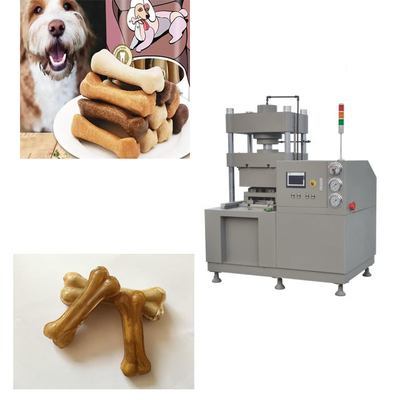 Manual / Automatic Operation Dog Bone Making Machine For Dog Treats Rawhide Bone