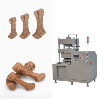 Pet Dog Chew Bone Pressed Rawhide Bones Pressing Machine PLC Control