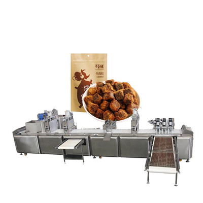 Siemens PLC Codfish Cubes Dog Food Making Machine Stainless Steel