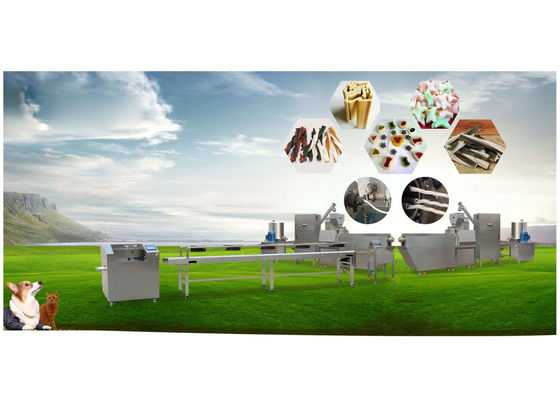 Popular Pet Food Extruder 100% Natural Duck Jerky Dog Treats Forming Machine 150kg/hr