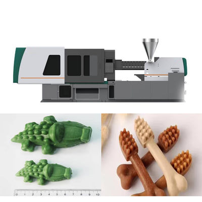 Pet Treats Injection Molding Animal Food Making Machine PLC Touch Screen