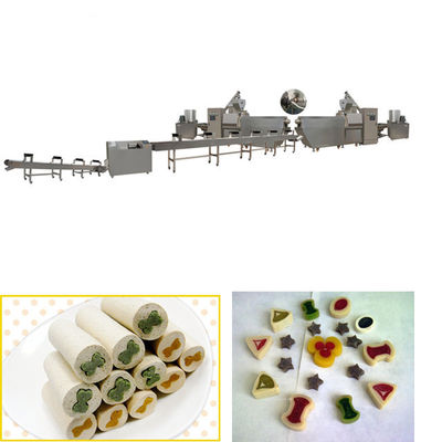 Stainless Steel Pet Food Extruder Dog Treats / Dog Chewing Gum Processing
