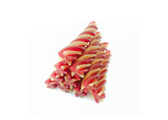 Beef Flavor Natural Twisted Sticks Dog Food Extruder Machines Dental Treats Extruding Line