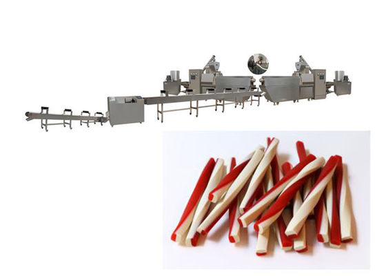 Chewing Gum Snacks Extrusion Machine Pet Favorite Double Color Dog Treats