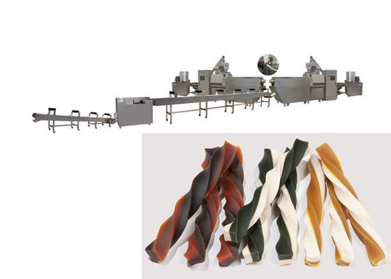 Beef Natural Sticks Dog Food Making Machine Dental Treats Product Single Screw Extruder Line