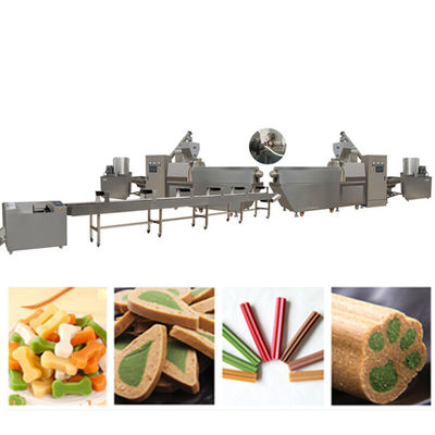 Single Screw  Auto Pet Treats Dog Chews Food Making Equipment