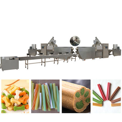 Singe Screw Pet Food equipment / Nutrition Pet Treats Snacks Food Extruder Machine