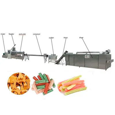 CE Certified Single Screw Extruder For Pet Chewing Snack , Dog Treat