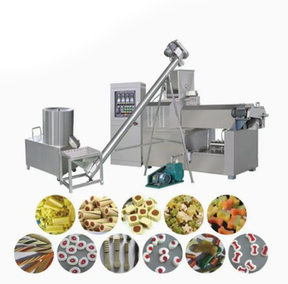 Singe Screw extruder equipment / Pet Treats bone dog food machine