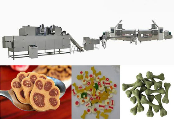 CE ISO9001 Certified Dog Food Pellet Machine Chewing Pet Food Processing Line