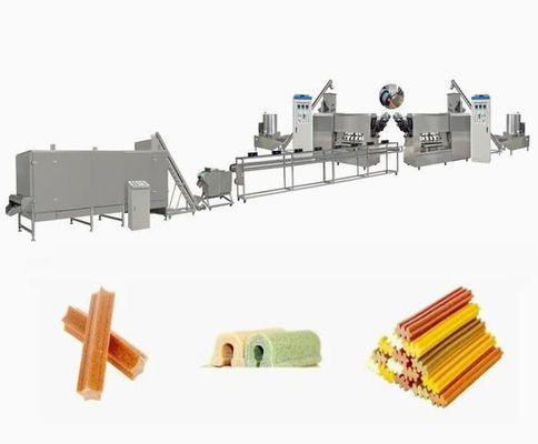 Fully stainless steel Twist Dog Food Extruder Machine , pet extrusion machine