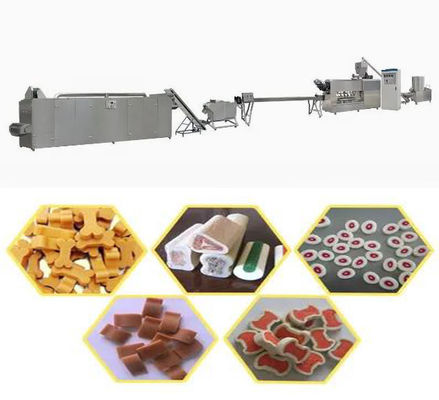 Dental Care Twisted Pet Snack dog food maker machine 145kw 100kg/hr