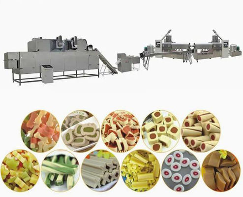 Dental Care Twisted Pet Snack dog food maker machine 145kw 100kg/hr