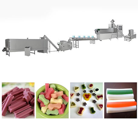 Dental Care Twisted Pet Treat Dog Food Extruder Machine 145kw 380V