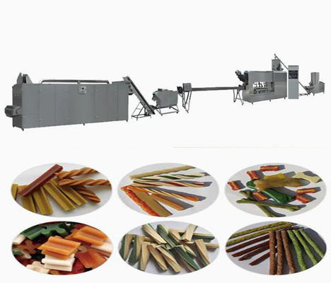 Dental Care Twisted Pet Treat Dog Food Extruder Machine 145kw 380V