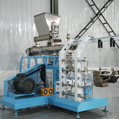 Industry 500 Kg/h Pet Snacks Food Machine Production Line Twin Screw Dog Food Kibble Fish Feed Making Extruder