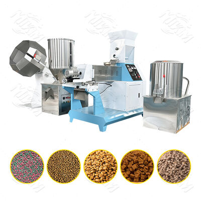 Industry 500 Kg/h Pet Snacks Food Machine Production Line Twin Screw Dog Food Kibble Fish Feed Making Extruder