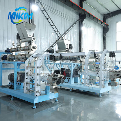 Dry Floating Fish Feed Pellet Processing Line 200kg/H-6000kg/H Animal Pet Cat Dog Food Making Extruder Machine