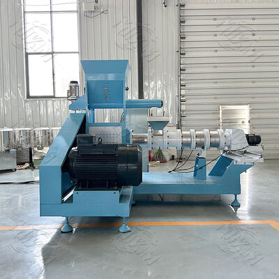 Continuous & Automatic Fish Feed Extruder Machine with 70-110 mm Screw Diameter and Various Shapes Moulds