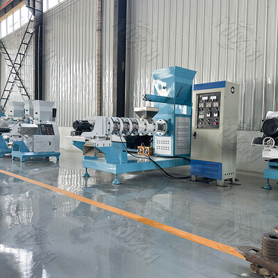 Continuous & Automatic Fish Feed Extruder Machine with 70-110 mm Screw Diameter and Various Shapes Moulds