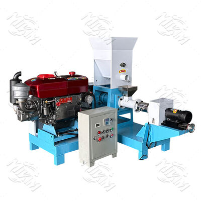 Automatic 200kg/Hr Float Poultry Feed Extruder Pallet Make Fish Dog Food Machine Screw and Barel for Fish