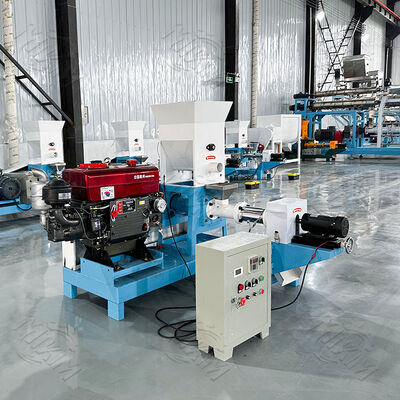 MIKIM Diesel Fish Feed Pellet Extruder Machine: Powerful + Low Fuel Consumption, Cuts Fish Feed Pellet Production Costs in Half