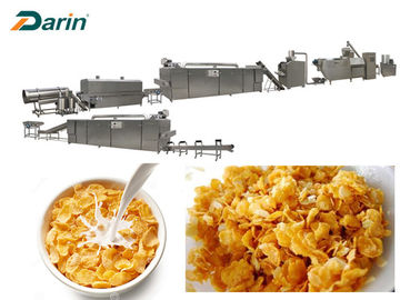 Kellogg Breakfast Cereal Corn Flakes Processing Line Stailess Steel Siemens Motor PLC