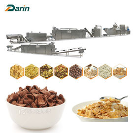 Kellogg Breakfast Cereal Corn Flakes Processing Line Stailess Steel Siemens Motor PLC