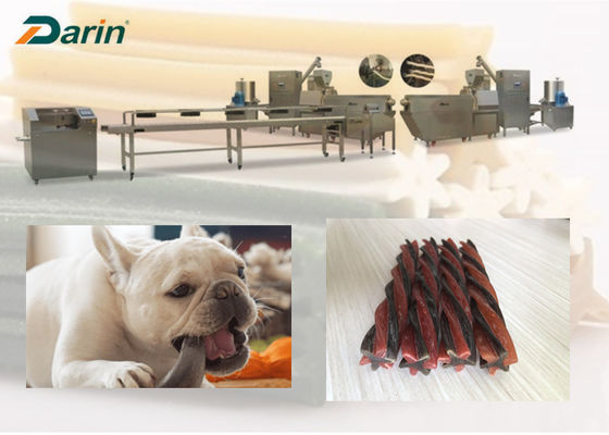 Stainless Steel 100KW Pet Chews Production Line For Dogs' Teeth