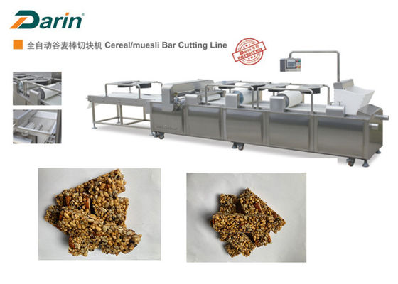 SS 304 Granola Bar Cutting Machine Touch Screen Control PTFE PLC